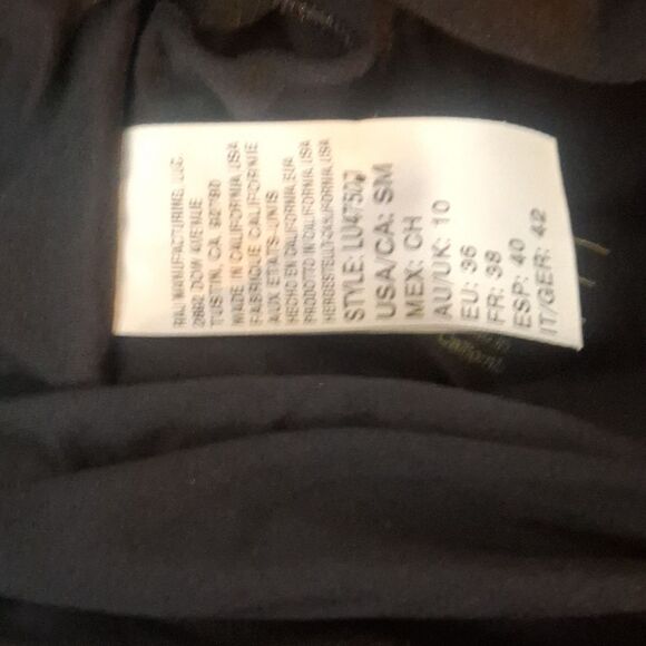 LUXE Black One Piece Swimsuit size SM NWT - Picture 4 of 5